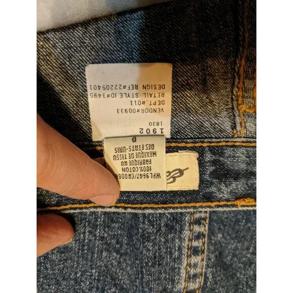 Eddie Bauer Skirt 6 Denim Jean Modest Womens Blue - Picture 2 of 6